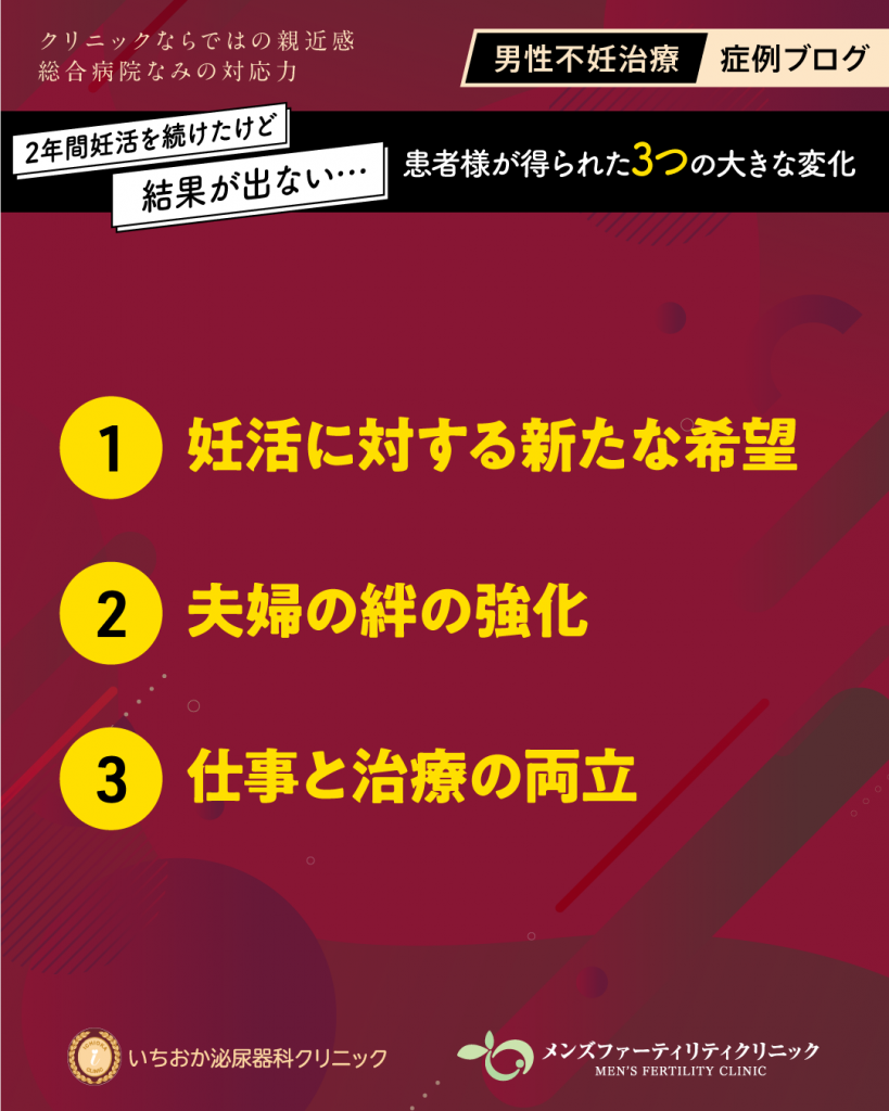 患者様が得られた3つの大きな変化